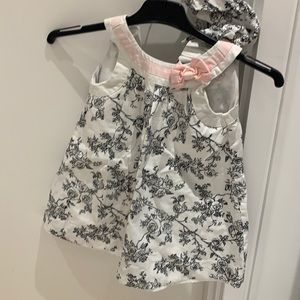 Gorgeous black and white print summer dress - 18 month